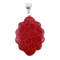 Sponge Coral Fancy Pendant in Sterling Silver - Sticky add to cart bar