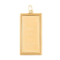 24K Yellow Gold Bar with 14K Yellow Gold Frame 2.50 Grams