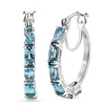 D'Joy Betroka Blue Apatite 3.30 ctw Serenity Vine Earrings in Rhodium Over Sterling Silver - Sticky add to cart bar