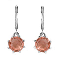 Morganique Quartz (Triplet) 5.20 ctw Lever Back Earrings in Stainless Steel - Sticky add to cart bar