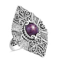 Bali Legacy Indian Star Ruby Ring in Sterling Silver (Size 10.0) 3.50 ctw - Sticky add to cart bar