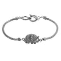 Bali Legacy Elephant Bracelet in Sterling Silver (6.5-8.0In) 13.50 Grams - Sticky add to cart bar