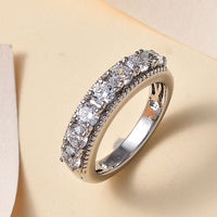 Karis Simulated Diamond 7 Stone Ring in Platinum Bond (Size 10.0) 2.25 ctw