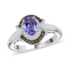 Tanzanite & Champagne Diamond