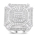 Natural Champagne Diamond Ring in Sterling Silver - Sticky add to cart bar