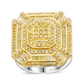 Natural Champagne Diamond Ring in Sterling Silver - Sticky add to cart bar