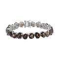 Karis Brazilian Smoky Quartz 40.85 ctw Bracelet in Platinum Bond (7.25 In) - Sticky add to cart bar
