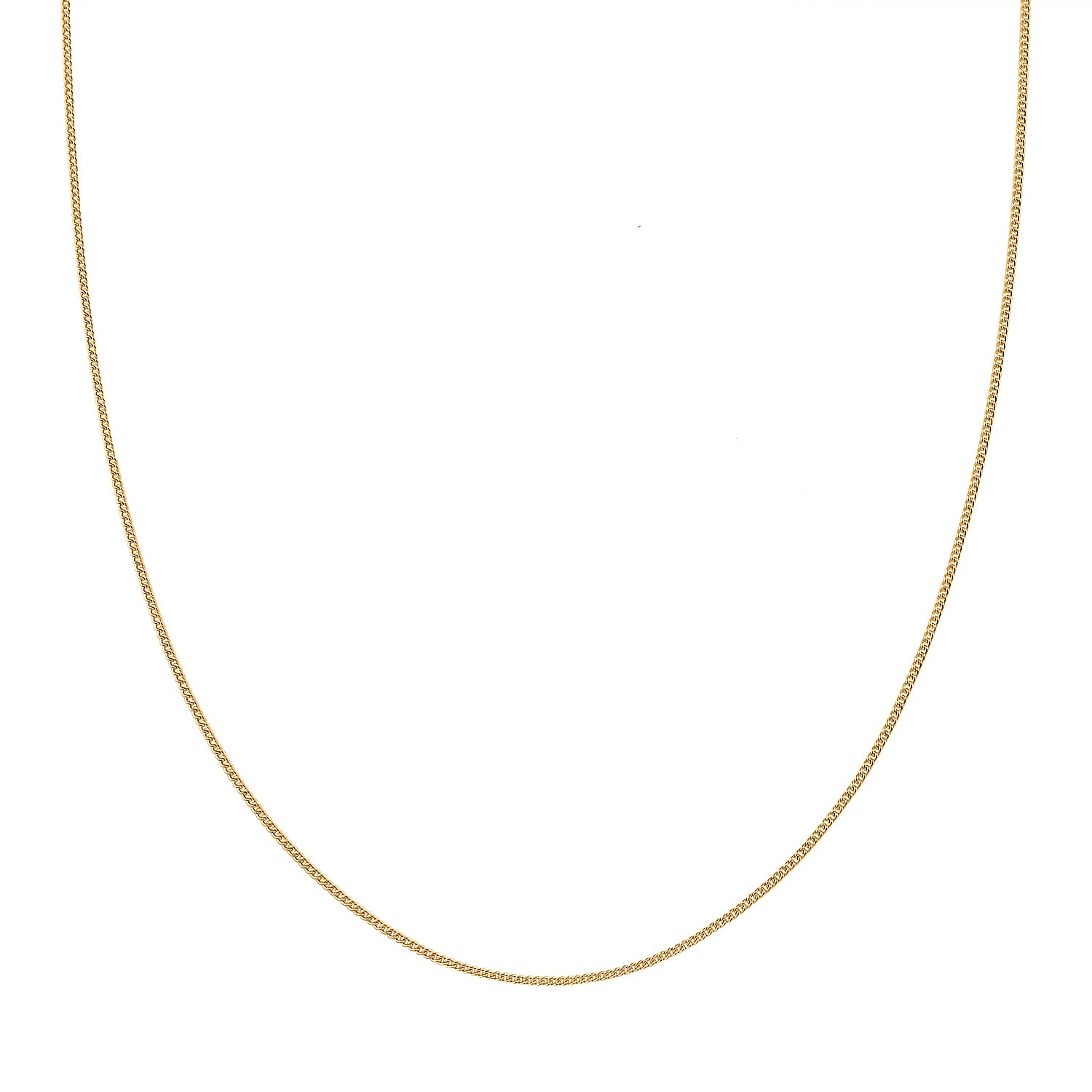 14K Yellow Gold Over Sterling Silver Cube Chain 20 Inches 1.75 Grams