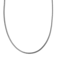 Snake Chain Necklace in Silvertone 20-22 Inches