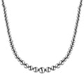 Artisan Crafted Graduated Beaded Necklace in Platinum Over Sterling Silver 17.85 Grams 20 Inches - Sticky add to cart bar