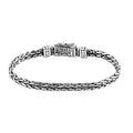 D'Joy Bali Legacy Sterling Silver Naga with Butterfly Bracelet (6.50 In) (15.50 g) - Sticky add to cart bar