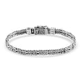 D'Joy Bali Legacy Sterling Silver Naga with Butterfly Bracelet (6.50 In) (15.50 g) - Sticky add to cart bar