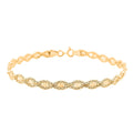 Italian 5mm Glitter Link Bracelet in 14K Yellow Gold (7.50 In) 3.06 Grams - Sticky add to cart bar