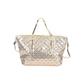 Golden Fashionable Spacious Crystal Tote Bag (17.3"x6.1"x13.8") - Sticky add to cart bar