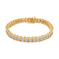 Diamond Bracelet in 14K YG Over Sterling Silver (7.00 In) 1.00 ctw - Sticky add to cart bar