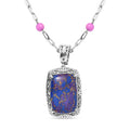 African Malachite Necklace (18 Inches) in Platinum Over Copper 69.80 ctw - Sticky add to cart bar