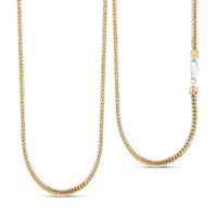 Bali Legacy Borobudur 4x2.5mm Necklace in 22K Vermeil YG and Sterling Silver 38.54 Grams 20 Inches