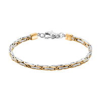 Bali Legacy Borobudur 4x2.5mm Bracelet in 22K Vermeil Yellow Gold and Sterling Silver (8.00 In) 16.55 Grams