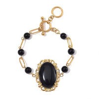 Lapis Lazuli Bracelet in ION Plated YG Stainless Steel (7.50-9.0In) 13.00 ctw
