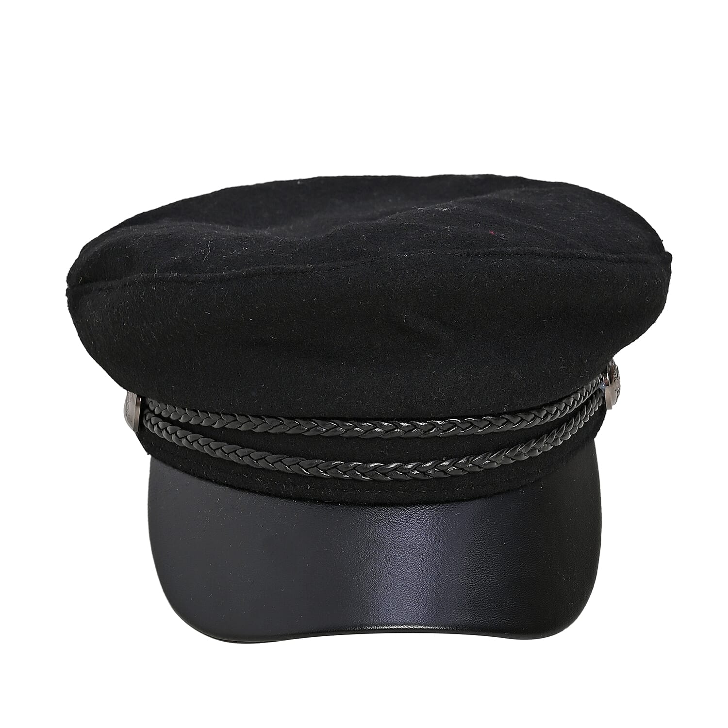 Comfortable Classic Beret Cap - Black (Diameter: 22-22.8")