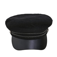 Comfortable Classic Beret Cap - Black (Diameter: 22-22.8")