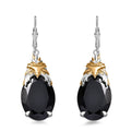 Epic Deal Thai Black Spinel Phoenix Earrings in 18K Vermeil YG and Rhodium Over Sterling Silver 35.20 ctw - Sticky add to cart bar