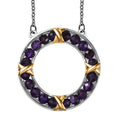 One Time Only Karis African Amethyst Necklace (18 Inches) in 18K YG Plated, Platinum Bond and Stainless Steel 6.25 ctw - Sticky add to cart bar