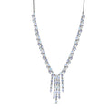 D'Joy Premium Moon Glow Moonstone 8.20 ctw Moonlight Waterfall Necklace in Rhodium Over Sterling Silver 18-20 Inches - Sticky add to cart bar