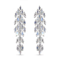 D'Joy Premium Moon Glow Moonstone 4.15 ctw Moonlight Waterfall Earrings in Rhodium Over Sterling Silver - Sticky add to cart bar