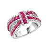 Simulated Ruby Color Diamond