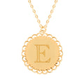 Italian Initials E Necklace in 10K Yellow Gold 1.50 Grams 18-20 Inches - Sticky add to cart bar
