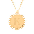 Italian Initials K Necklace in 10K Yellow Gold 1.50 Grams 18-20 Inches - Sticky add to cart bar