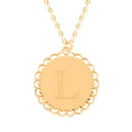 Italian Initials L Necklace in 10K Yellow Gold 1.50 Grams 18-20 Inches - Sticky add to cart bar