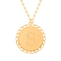Italian 10K Yellow Gold Initials S Necklace 18-20 Inches 1.50 Grams - Sticky add to cart bar