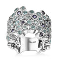Lagoon Apatite, Catalina Iolite Ring in Rhodium Over Sterling Silver (Size 10.0) 1.90 ctw - Sticky add to cart bar