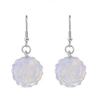 Opalite Earrings in Stainless Steel 25.00 ctw