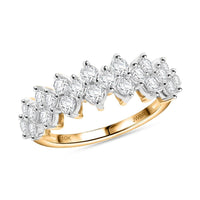 MEGA CLEARANCE NY CLOSEOUT DEAL 10K Yellow Gold White Diamond Ring (Size 5.0) 1.00 ctw