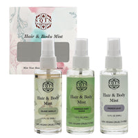 Sqin Botanical Set of 3 Hair and Body Mist
