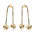 Heart Earrings in 14K Yellow Gold Over Sterling Silver 2 Grams - Sticky add to cart bar