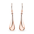 Water Drop Earrings in 14K Rose Gold Over Sterling Silver 1.95 Grams - Sticky add to cart bar