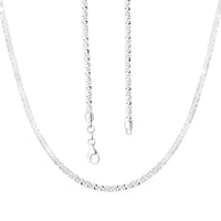 Sterling Silver Sparkle Chain Necklace 28 Inches 18.85 Grams