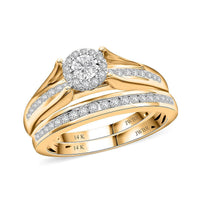 New York Closeout 14K Yellow Gold Diamond (I2) Ring (Size 10.0) (5 g) 0.50 ctw