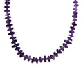 African Amethyst 240.00 ctw Necklace in Rhodium Over Sterling Silver 20 Inches - Sticky add to cart bar