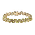Peridot 17.75 ctw Bracelet in 18K Vermeil Yellow Gold Over Sterling Silver (7.25 In) - Sticky add to cart bar