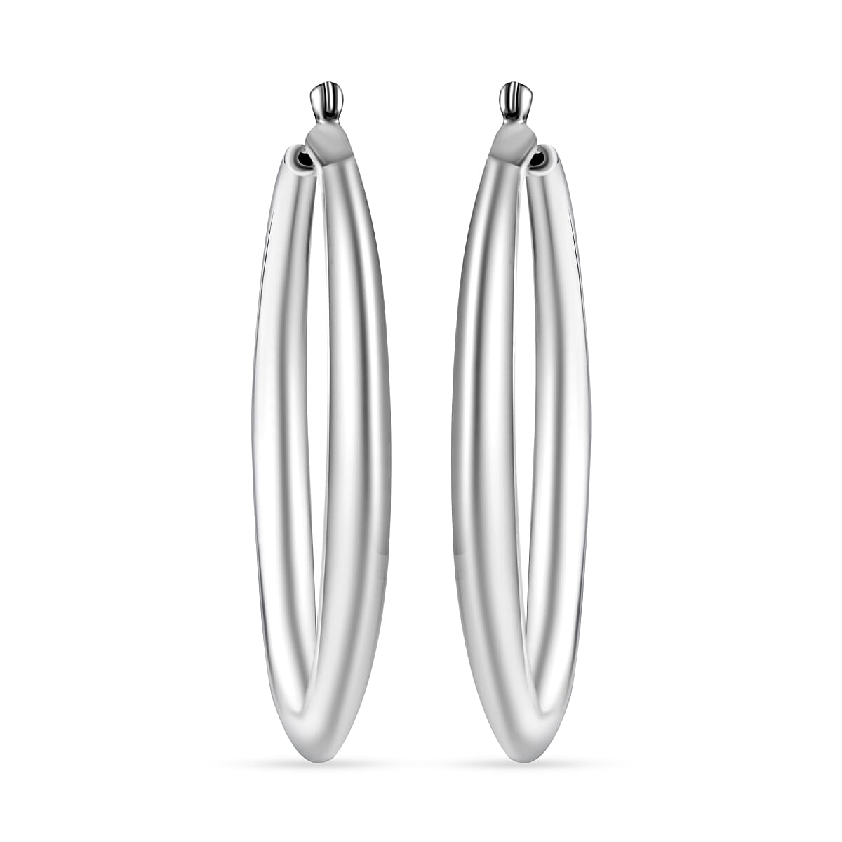 Hoop Earrings in Sterling Silver 8 Grams