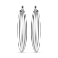 Hoop Earrings in Sterling Silver 8 Grams