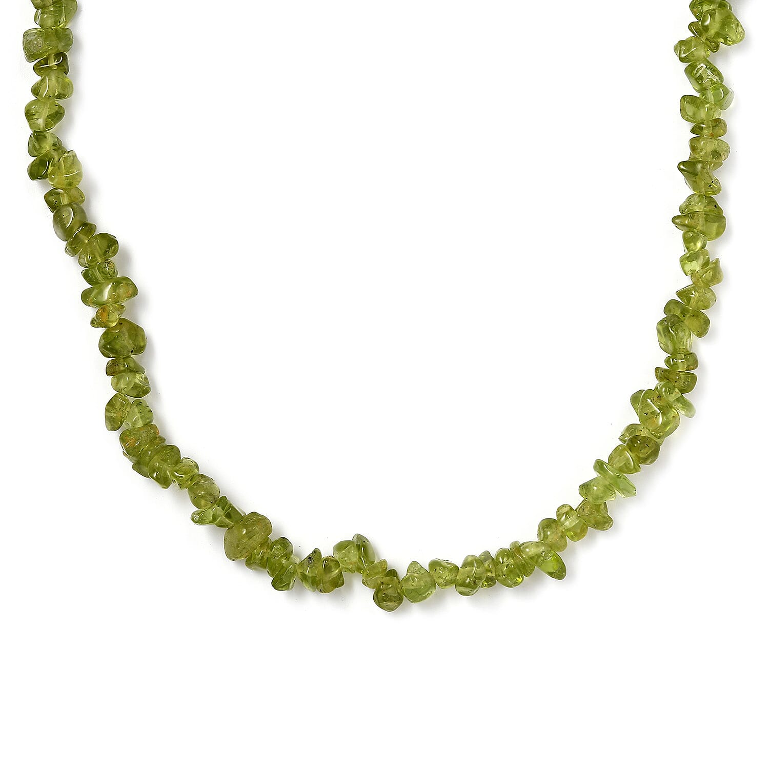 Peridot Chips 345.00 ctw Necklace 36 Inches