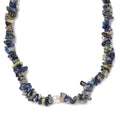 Sodalite Chips and Freshwater Pearl 286.00 ctw Necklace 28 Inches - Sticky add to cart bar
