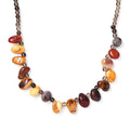 Mookite and Brazilian Smoky Quartz 133.00 ctw Necklace in Stainless Steel 20 Inches - Sticky add to cart bar
