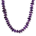 African Amethyst 246.00 ctw Necklace in Rhodium Over Sterling Silver 20 Inches - Sticky add to cart bar